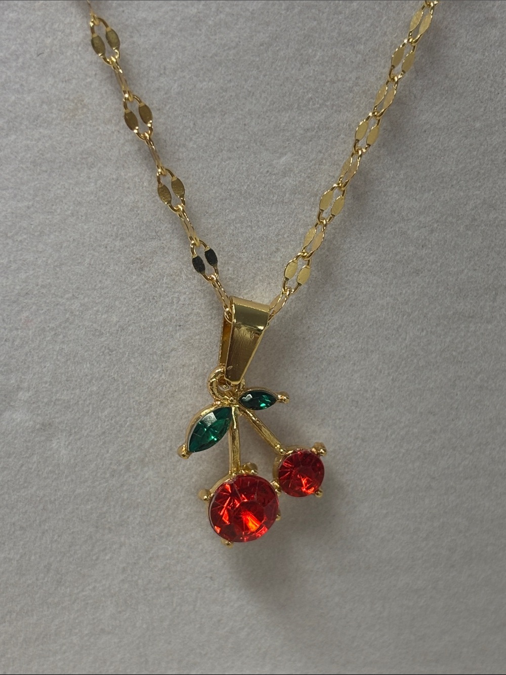 Cherry Necklace and Earrings Set new - Picture 5 of 5